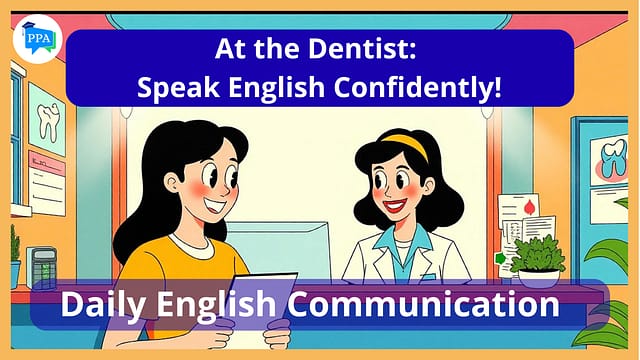 at the dentist . english conversation
